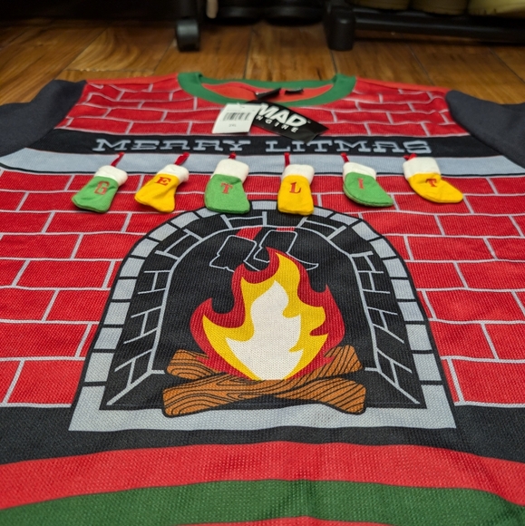 Merry Litmas Christmas Sweater (2X) - Picture 3 of 8